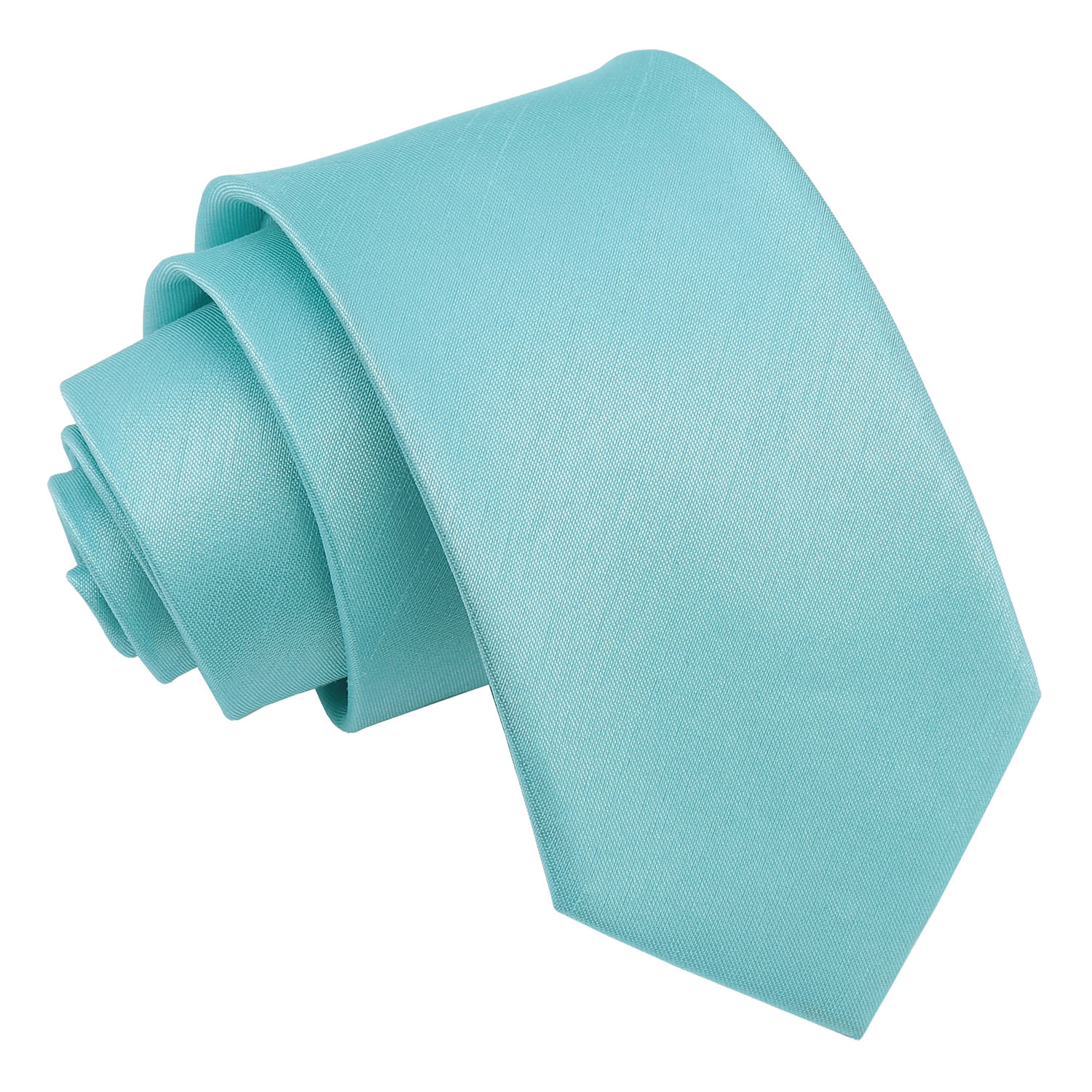 Turquoise Green Shantung Slim Tie – James Alexander